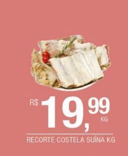 Recorte costela suína kg