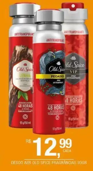 DB Supermercados Desodorante aero old spice fragrãncias 93g oferta