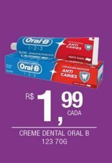 DB Supermercados Creme dental oral-b 123 70g oferta