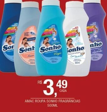 DB Supermercados Amaciante roupa sonho 500ml oferta