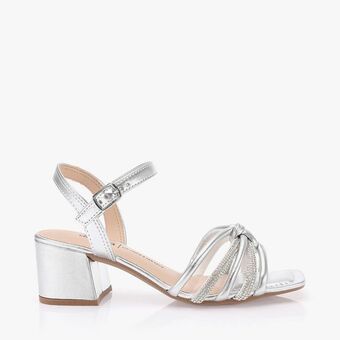 Di Gaspi Sandalia salto bloco com strass oferta