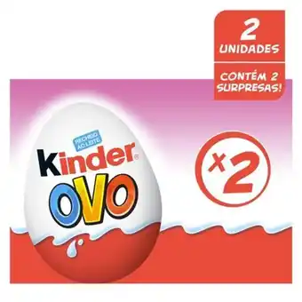 Supermercados Andreazza Chocolate kinder ovo c/2 40g menina oferta
