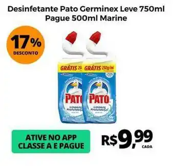 Delta Supermercados Desinfetante Pato Germinex 17% Desconto 750ml oferta