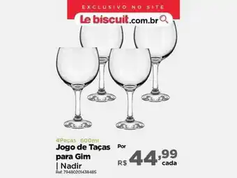 Le Biscuit Jogo De Taças Para Gim Nadir oferta