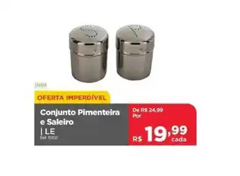 Le Biscuit Conjunto Pimenteira E Saleiro Le oferta