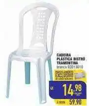 Cadeira plastica bistro tramontina branca