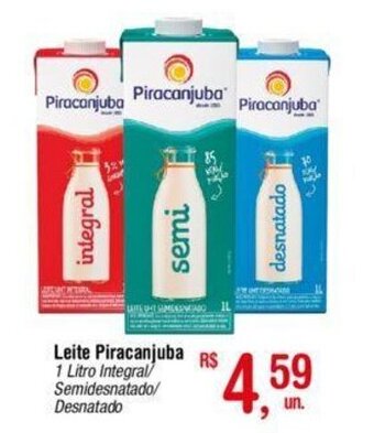 Fort Atacadista Leite Piracanjuba 1L oferta