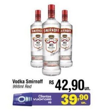 Fort Atacadista Vodka Smirnoff 998ml Red oferta