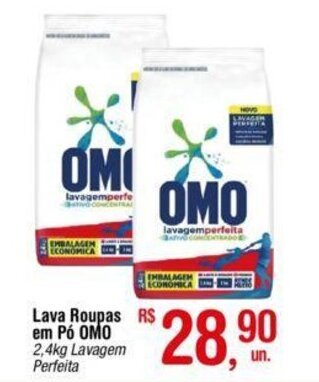 Fort Atacadista Lava roupas em pó Omo 2.4kg oferta