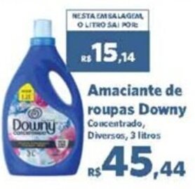 Sam's Club Amaciante de roupas Downy 3L oferta