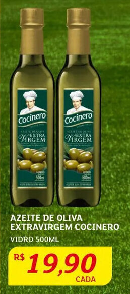 Assaí Atacadista Azeite de Oliva Extra Virgem Cocinero 500ml oferta