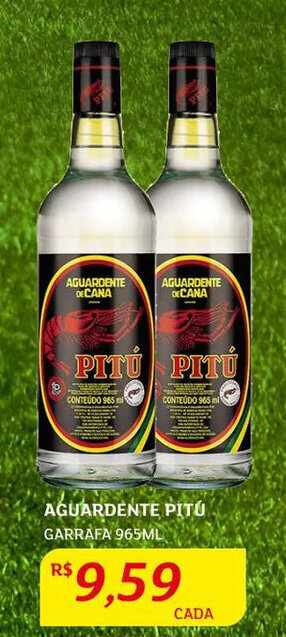 Assaí Atacadista Aguardente Pitú 965ml oferta
