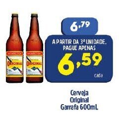 Arena Atacado Cerveja Original Garrafa 600ml oferta