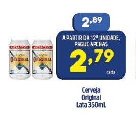 Arena Atacado Cerveja Original Lata 350ml oferta