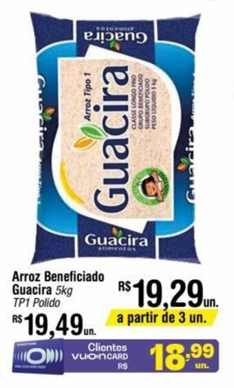 Fort Atacadista Arroz Beneficiado Guacira 5kg tipo 1 oferta