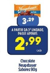 Arena Atacado Chocolate Neugebauer Sabores 90g oferta