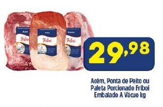 Arena Atacado Acem, Ponta de Peito ou Paleta Porcionado Friboi Embalado a vacuo 1kg oferta