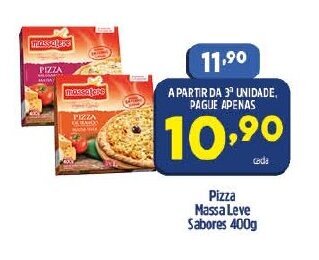 Arena Atacado Pizza Massa Leve Sabores 400g oferta