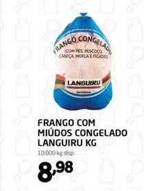 Frango com miúdos congelado languiru kg