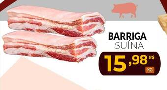 Mercadão Atacadista Barriga suína oferta