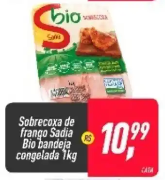 Frangolândia Sobrecoxa de frango Bio bandeja congelada 1kg oferta
