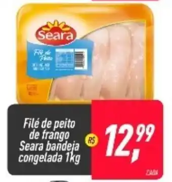 Frangolândia File de peito de frango Seara bandeja congelada 1kg oferta