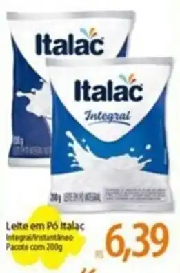Atacadão Leite em pó Italac 200g oferta