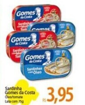 Atacadão Sardinha Gomes da Costa 75g oferta