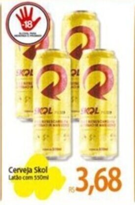 Atacadão Cerveja Skol 550ml oferta