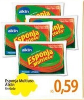 Atacadão Esponja Multiuso Alklin unidade oferta