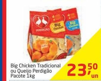 Tenda Atacado Big chicken tradicional ou queijo perdigão pacote 1kg oferta