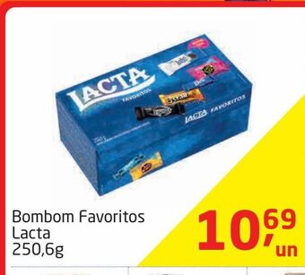 Tenda Atacado Bombom favoritos lacta 250,6g oferta