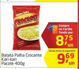 Tenda Atacado Batata palha crocante kari-kari pacote 400g oferta