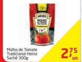 Tenda Atacado Molho de tomate tradicional heinz sachê 300g oferta