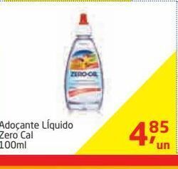 Adoçante líquido zero cal 100ml