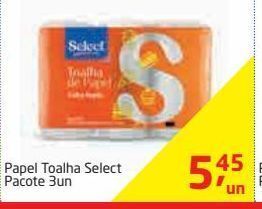 Tenda Atacado Papel toalha select pacote 3un oferta