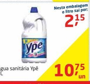 Água sanitária ypê 5l