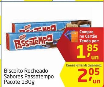 Tenda Atacado Biscoito recheado sabores passatempo pacote 130g oferta