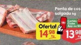 Ponta de costela salgada kg