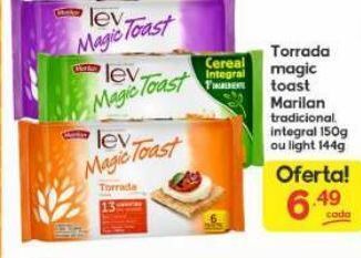Torradas magic toast marilan 150g