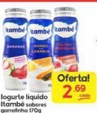 Supermercados Princesa Iogurte líquido itambé 170g oferta