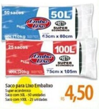 Atacadão Saco para Lixo Embalixo oferta