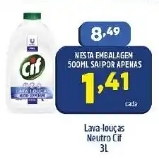 Arena Atacado Lava roupas Neutro Cif 500ml oferta