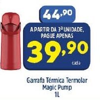 Arena Atacado Garrafa Termica Termolar Magic Pump 1L oferta