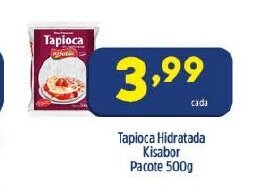 Arena Atacado Tapioca Hidratada Kisabor pacote 500g oferta