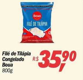 Big Box Filé de tilápia congelado boua oferta