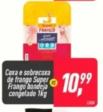 Frangolândia Coxa e Sobrecoxa de Frango Super Frango bandeja congelado 1kg oferta