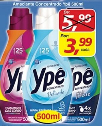 Supermercados Guanabara Amaciante Concentrado Ype 500ml oferta