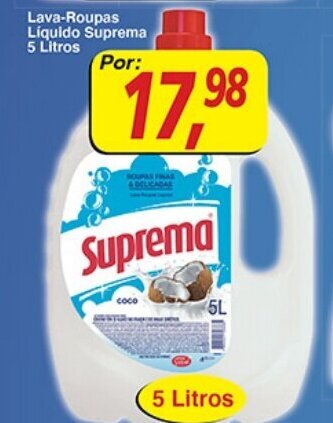 Supermercados Guanabara Lava roupas Liquido Suprema 5L oferta