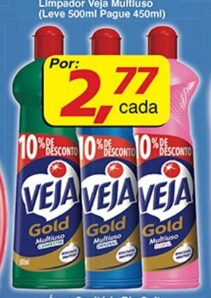 Supermercados Guanabara Limpador Veja Multiuso (leve 500ml pague 450ml) oferta